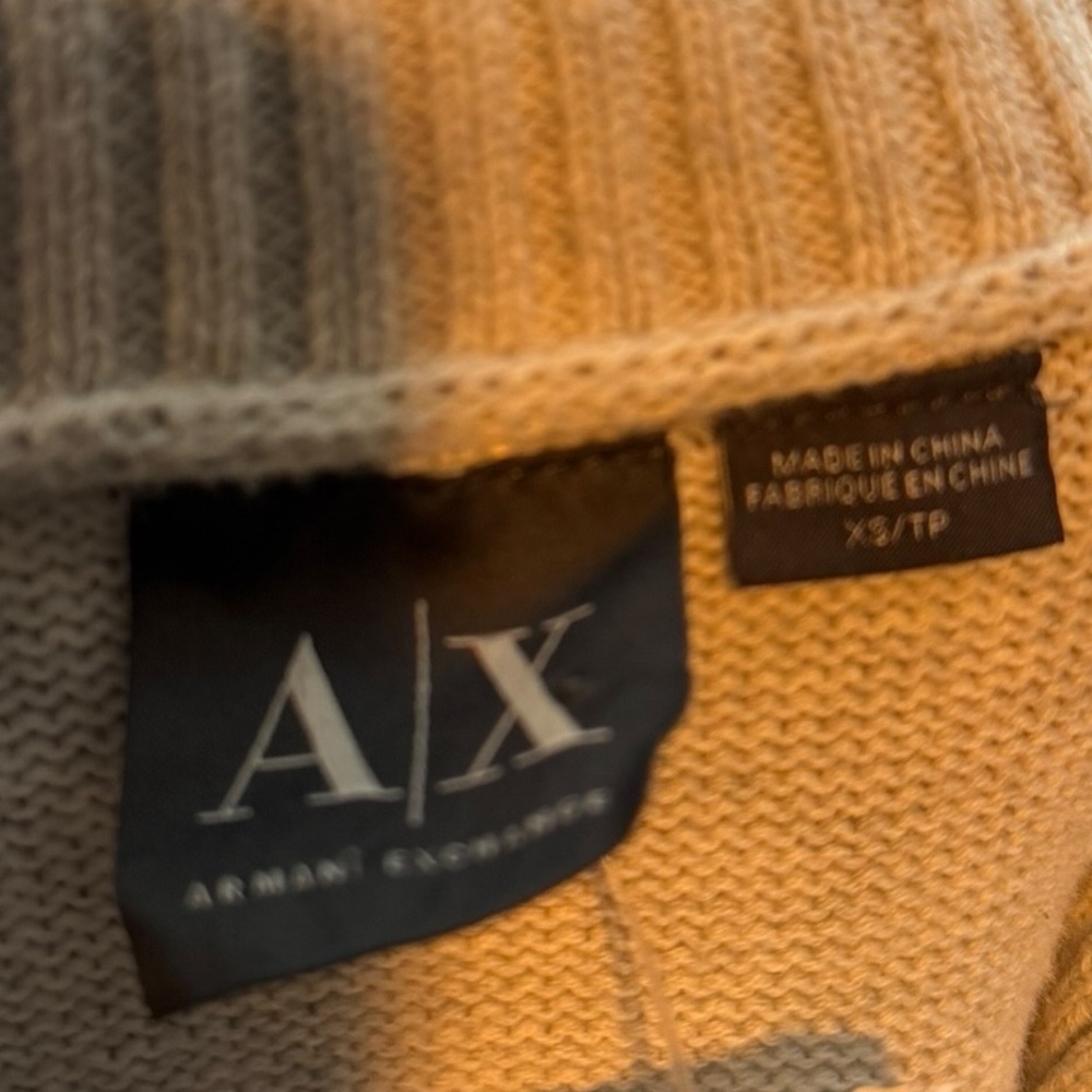 Armani Exchange Women's Gray Textured Cowl Sweater - Size Small - Picture 7 of 7